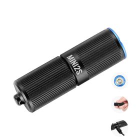 Keychain Flashlight, Rechargeable Mini LED Flashlight, 200 High Lumens Pocket-Sized Flashlight with 2 Lighting Modes
