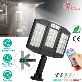 Fresh Fab Finds Solar Wall Light Outdoor 33 COB Beads PIR Motion Sensor Remote Control Wireless Lamps IP45 Waterproof Lighting for Garage Front D