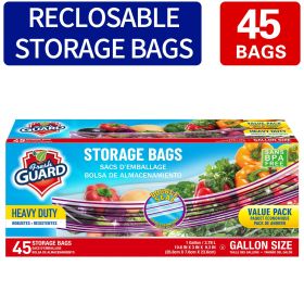45 Count Reclosable Storage Bags, Fresh-keeping Bag, Heavy Duty Food Sorting Storage Bag, Food Preservation Sealed Bag, For Fruit, Grain