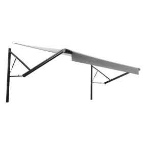 Motorized RV Awning Complete Kit, 17.06FT Electric Retractable RV Awning with Aluminum Alloy Frame & Waterproof Fabric