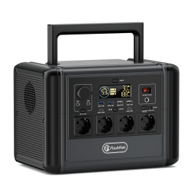 FF Flashfish 1200W Portable Power Station, 768Wh LiFePO4 High-capacity Solar Generator, Power Battery Backup With 4*AC Outputs And 6*USB Outputs (Power: 1200W Solar Generator)